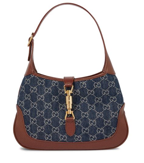 borsa gucci jackie bag denim|gucci 1961 jackie.